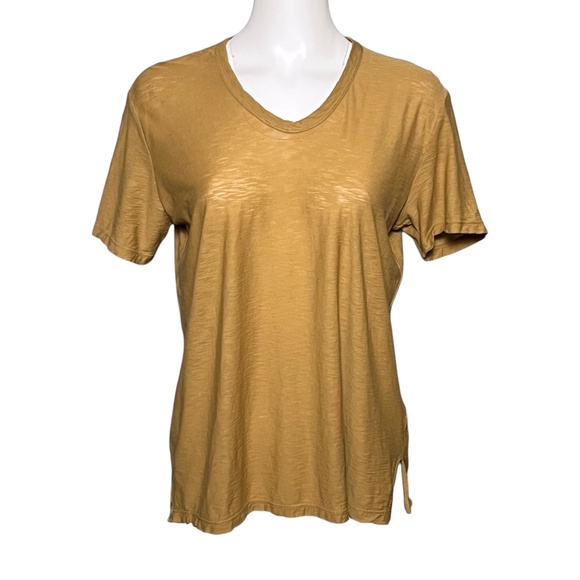 James Perse Standard Women’s Slub Tee Short Sleeve T-Shirt Brown Size 2 (Medium) - Picture 1 of 9
